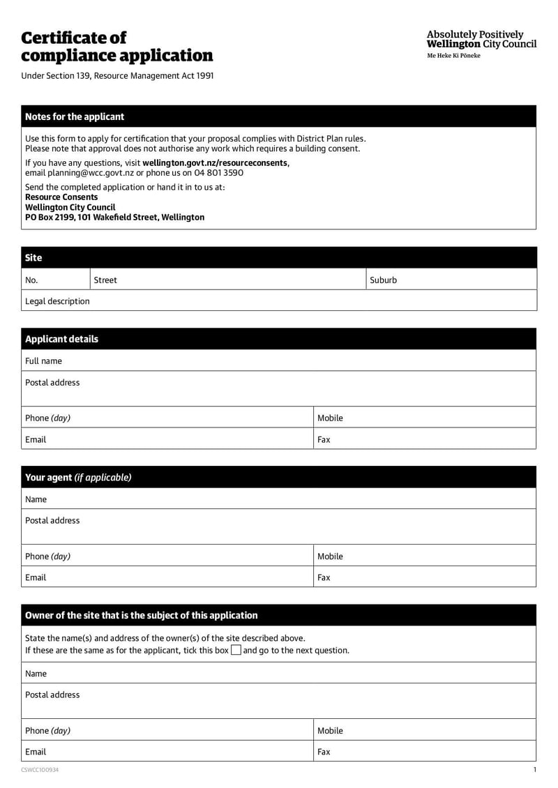 Large thumbnail of Compliance Certificate Application - Mar 2021
