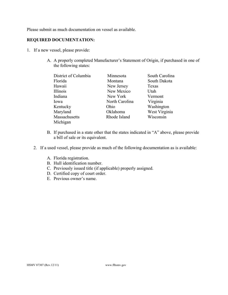 Large thumbnail of Form HSMV 87307