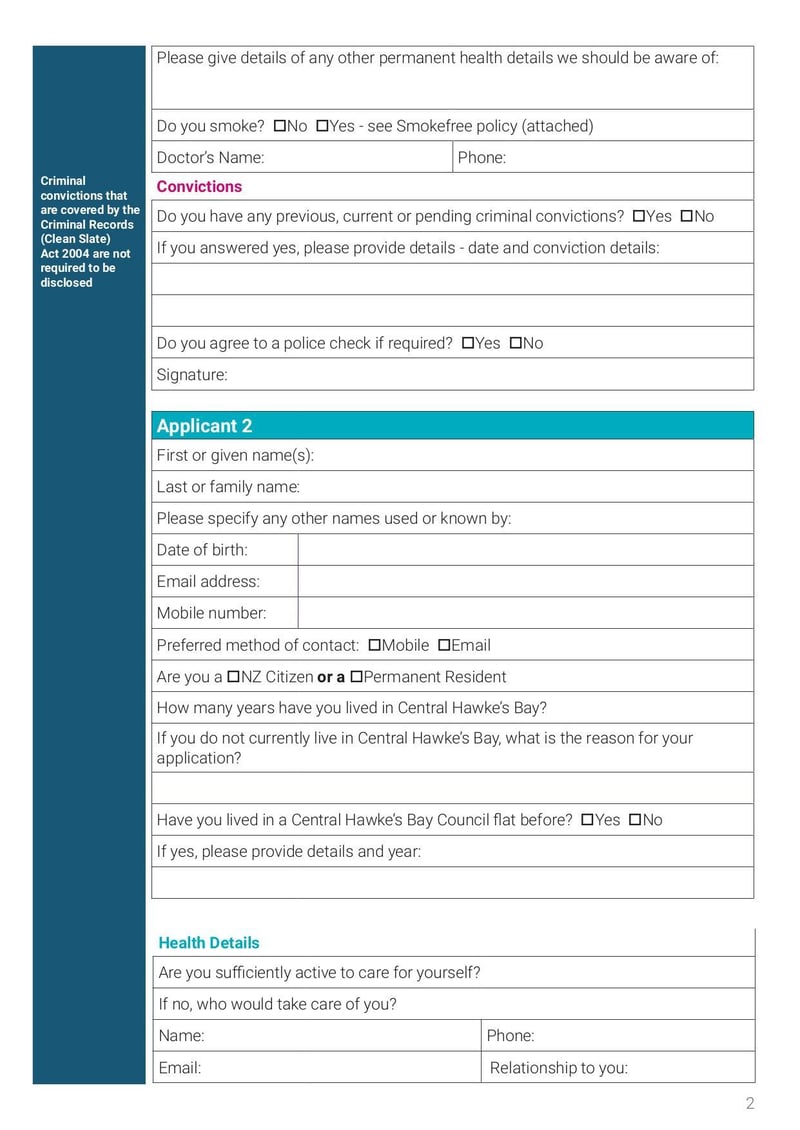 Large thumbnail of Retirement Home Application 2.0 Fillable Central Hawkes Bay - Apr 2021