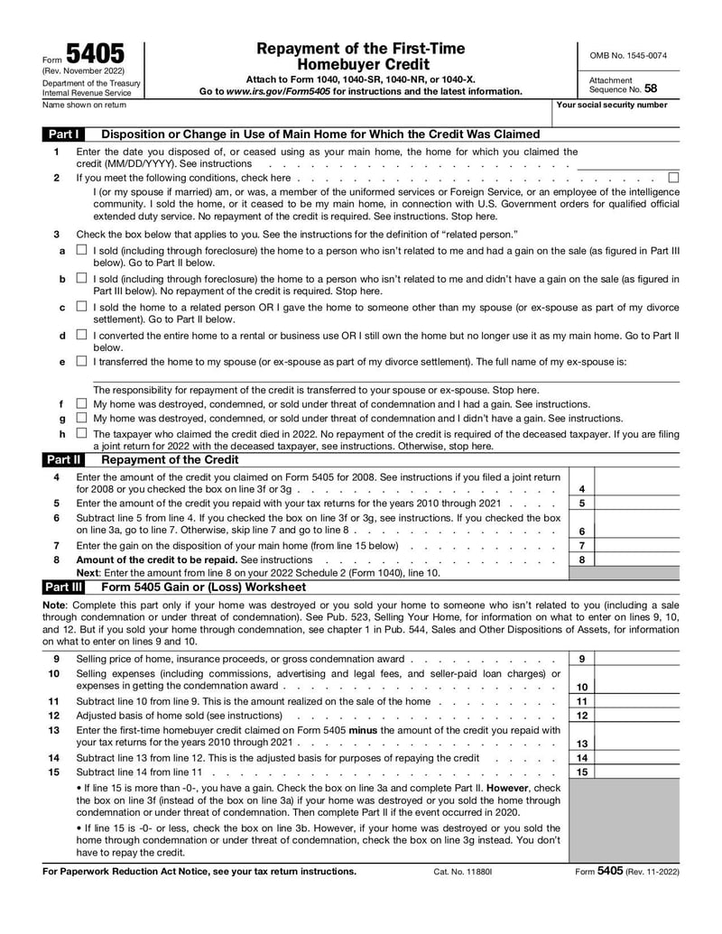 Large thumbnail of Form 5405 - Nov 2022