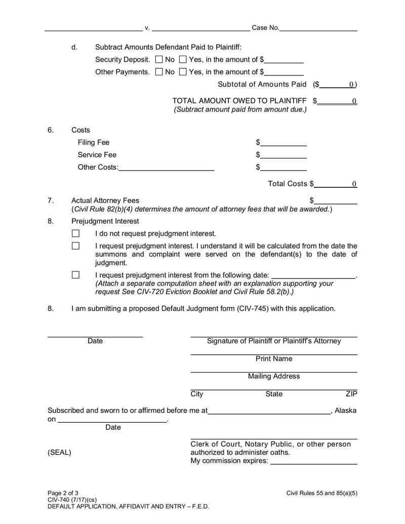 Large thumbnail of Form CIV-740 - Jul 2017
