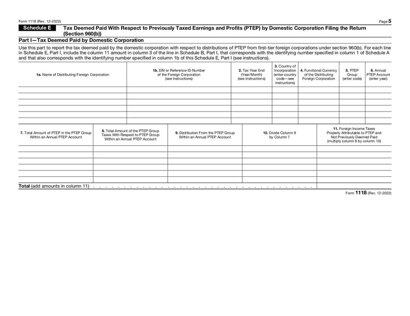 Large thumbnail of Form 1118 - Dec 2022