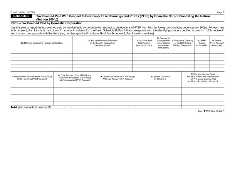 Thumbnail of Form 1118 - Dec 2022 - page 4