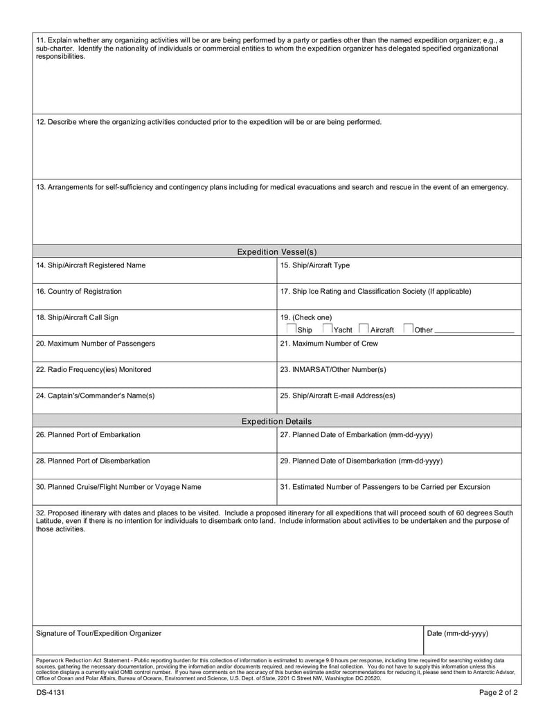 Large thumbnail of Form DS-4131 - Mar 2021