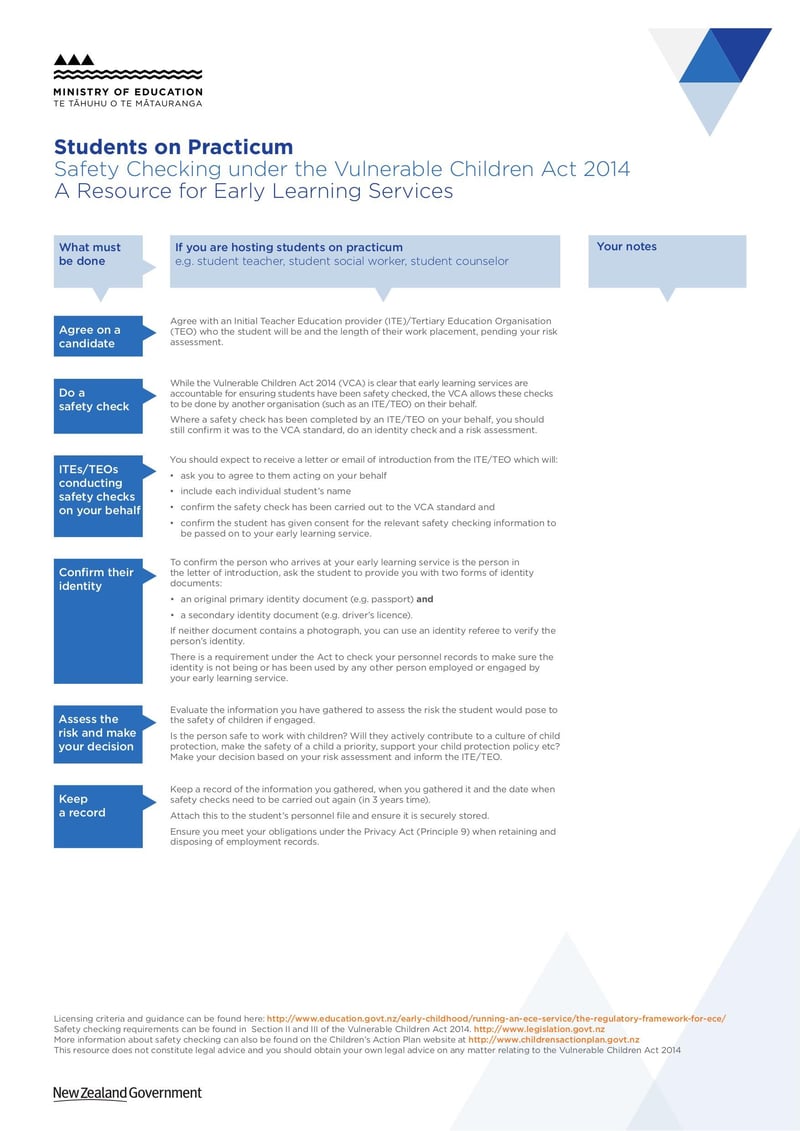 Large thumbnail of VCA Students on Practicum Safety Checking - Apr 2016