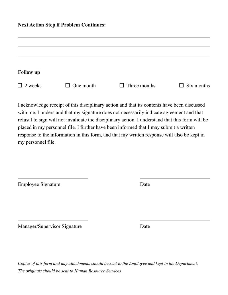 Large thumbnail of Employee Disciplinary Action Template