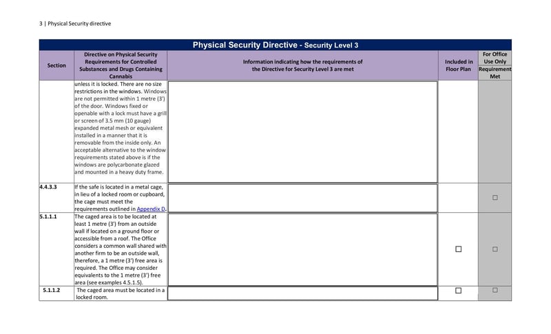 Large thumbnail of Physical Security Directive - Security Level 3 - Aug 2021