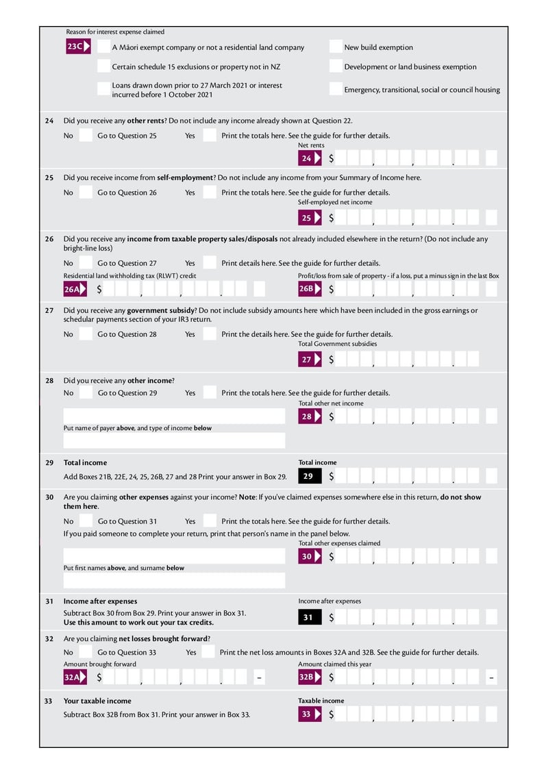 Large thumbnail of Form IR3 - Mar 2022