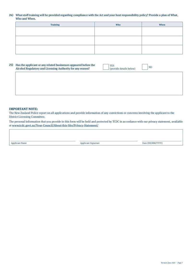 Large thumbnail of Alcohol On-Licence Application Form - Jun 2021