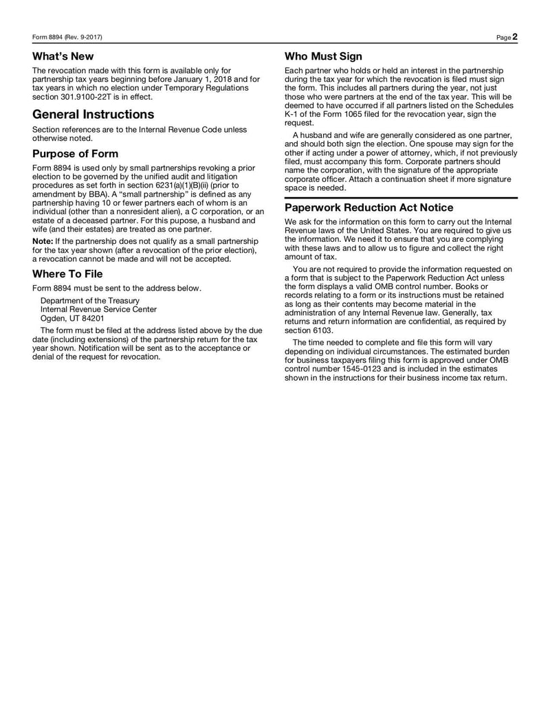 Large thumbnail of Form 8894 - Sep 2017