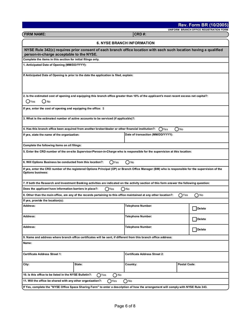 Large thumbnail of Business Registration Application - Jan 2007