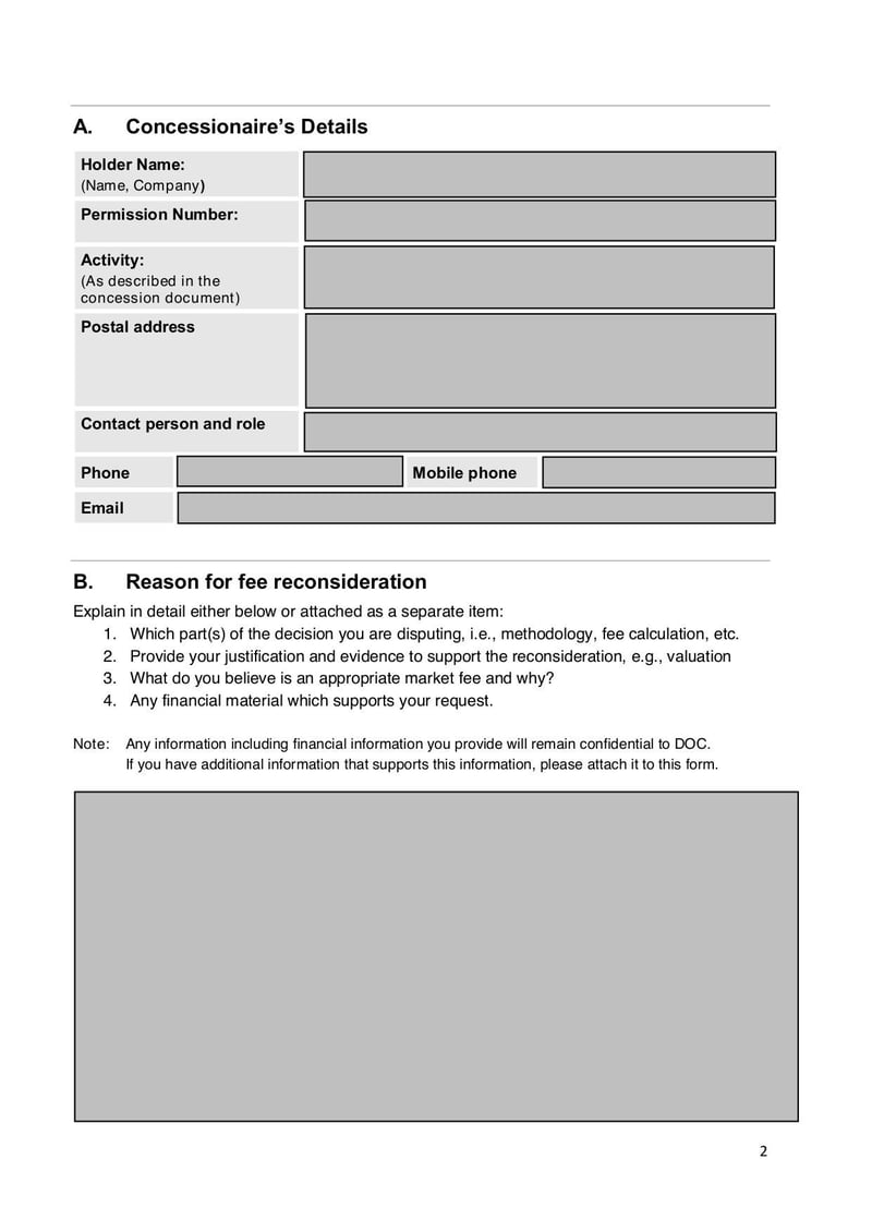 Large thumbnail of Concession Fee Review Reconsideration Form - Sep 2021