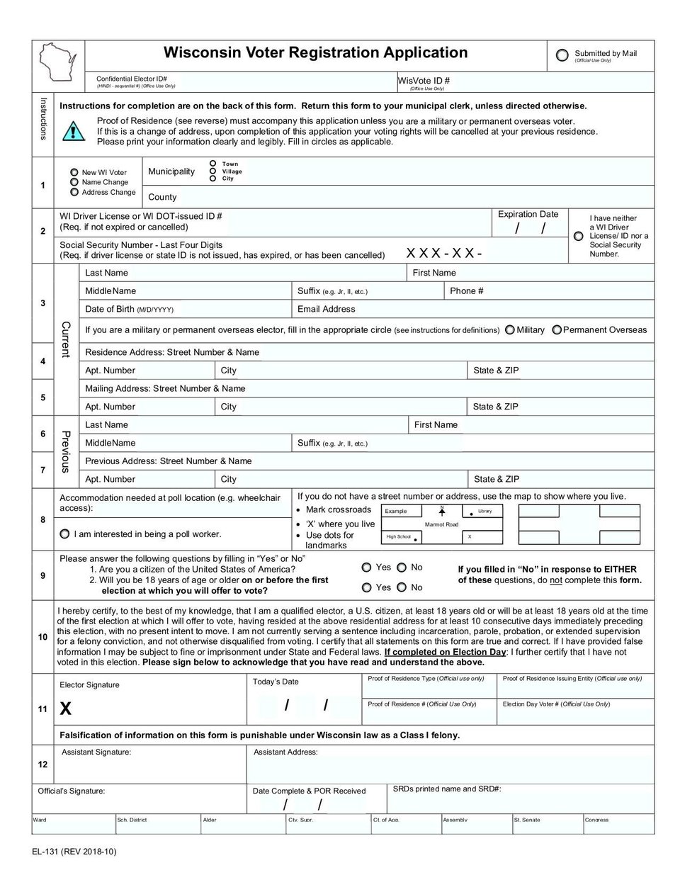 Form EL131 Fill and sign online with Lumin