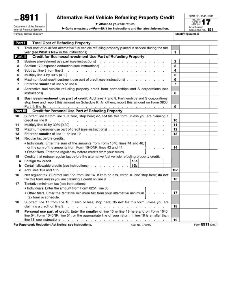 Thumbnail of Form 8911 - Feb 2018 - page 0