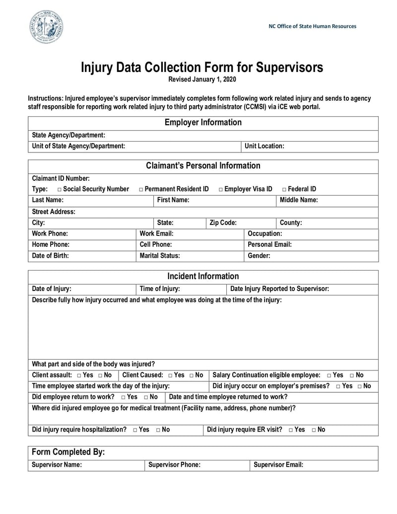 Large thumbnail of SONC Initial Claim Report Form for Supervisors - Dec 2019