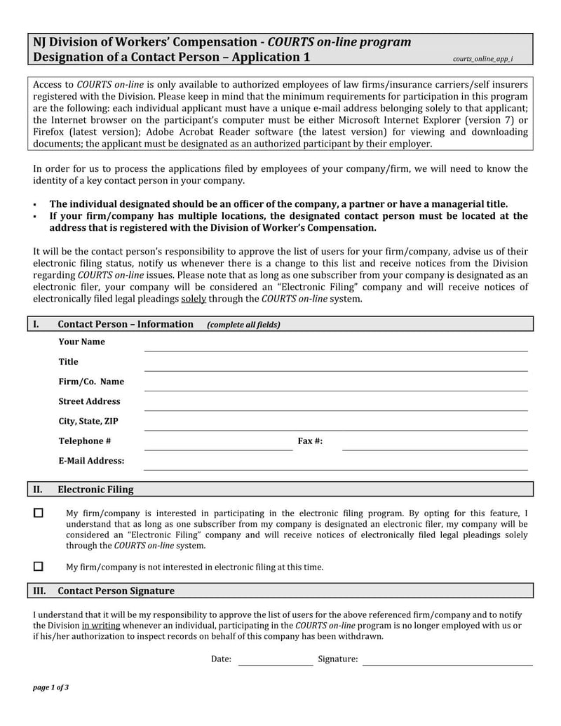 Large thumbnail of New Jersey Application Package For Secure Internet Access to the Division’s database and Electronic Filing