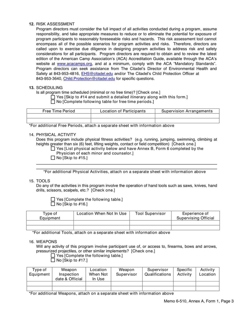Large thumbnail of The Citadel Approval of Materials for Activities Involving Minors