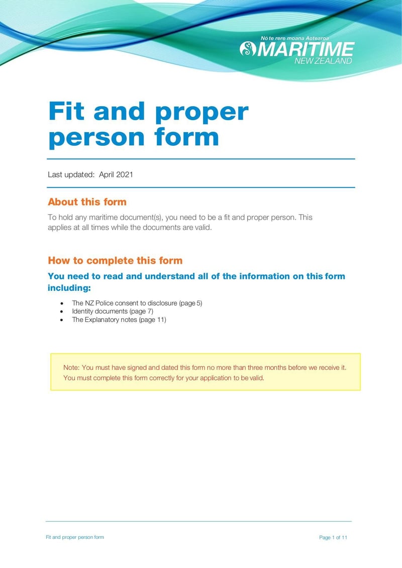 Large thumbnail of Fit and Proper Person MNZ Form - Apr 2021