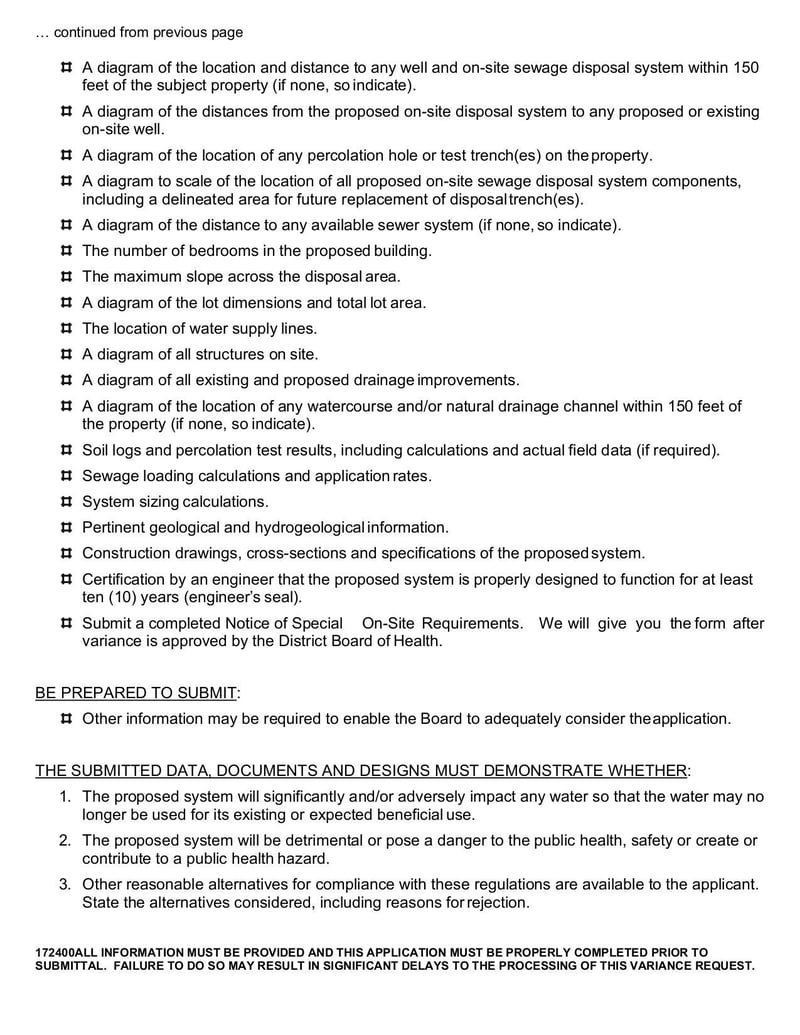 Large thumbnail of H-340 Variance Request for Sewage and Water System Approval - Mar 2021