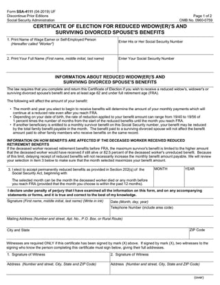 Form SSA 4111 | Fill and sign online with Lumin