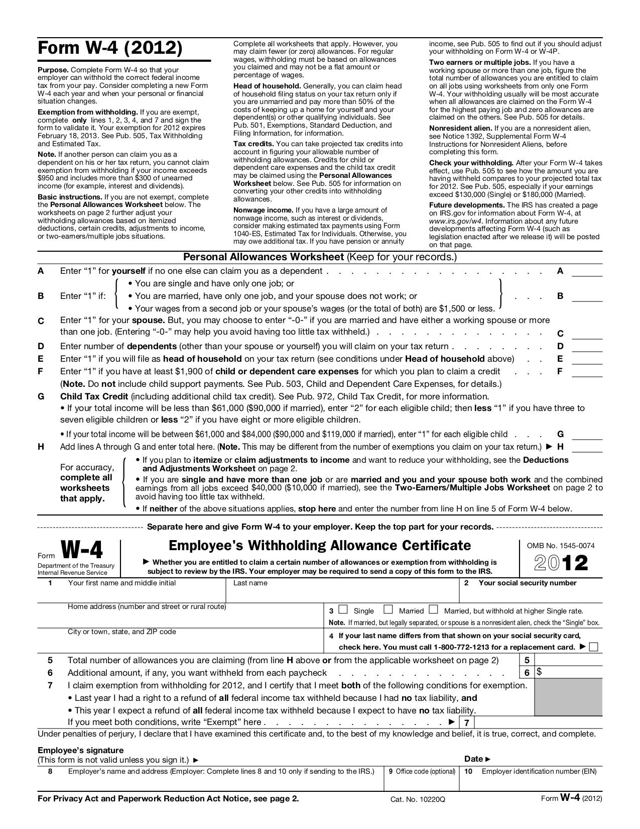 form w-4 | fill and sign online with lumin