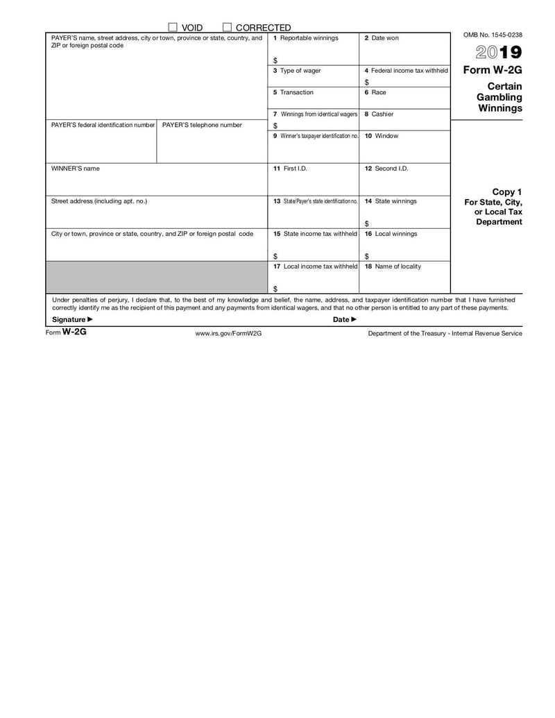 Large thumbnail of Form W-2G - Oct 2018