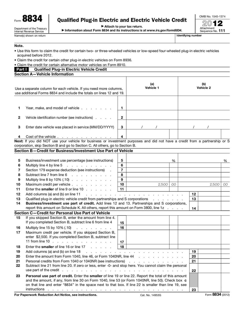 Large thumbnail of Form 8834 - Jan 2012