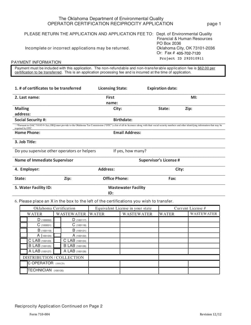 Large thumbnail of Form 710-004 - Feb 2013