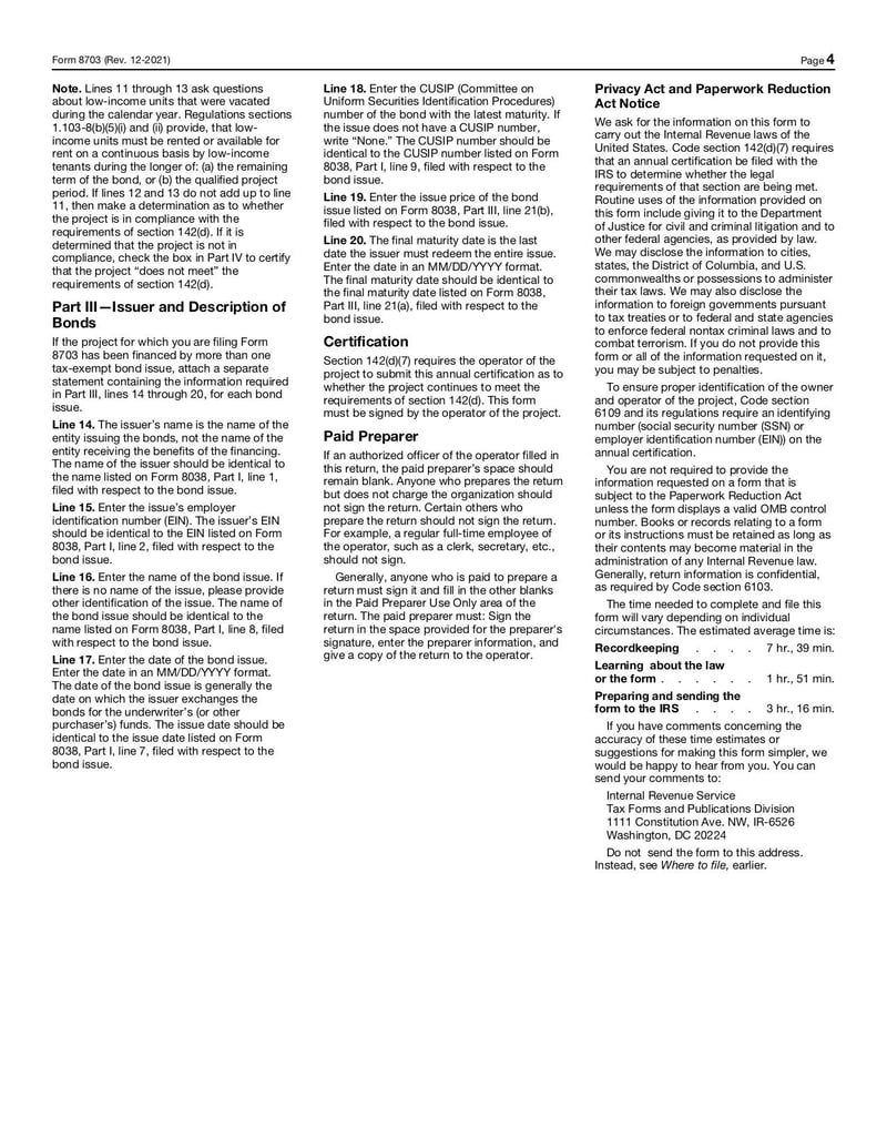 Large thumbnail of Form 8703 - Dec 2021