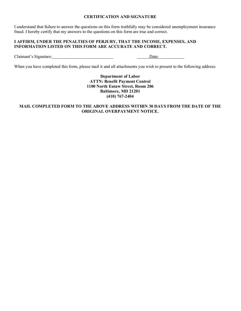 Large thumbnail of Request of Reconsideration of Overpayment Recoupment Waiver Form - Aug 2021