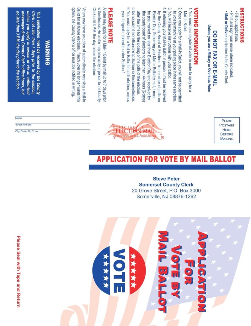 Large thumbnail of Application For Vote by Mail Ballot - Apr 2022