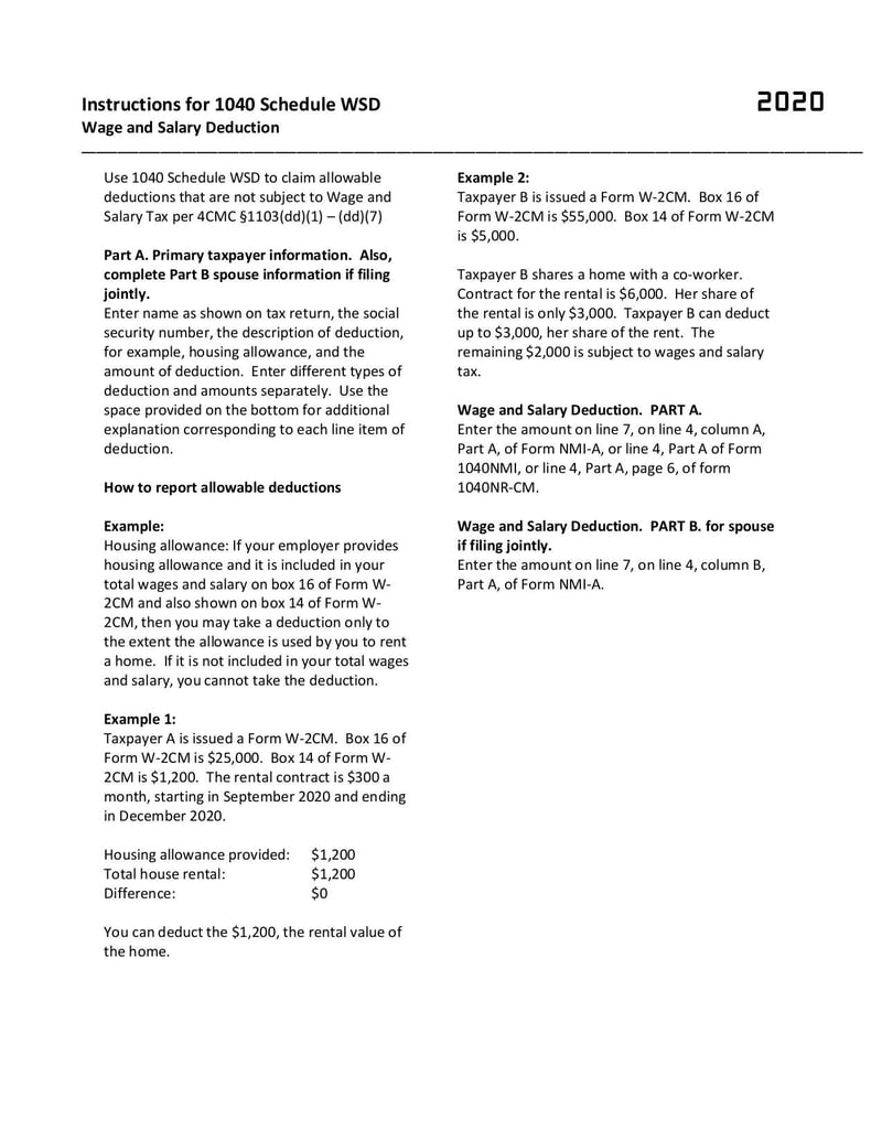 Large thumbnail of 1040 Schedule WSD - Mar 2021