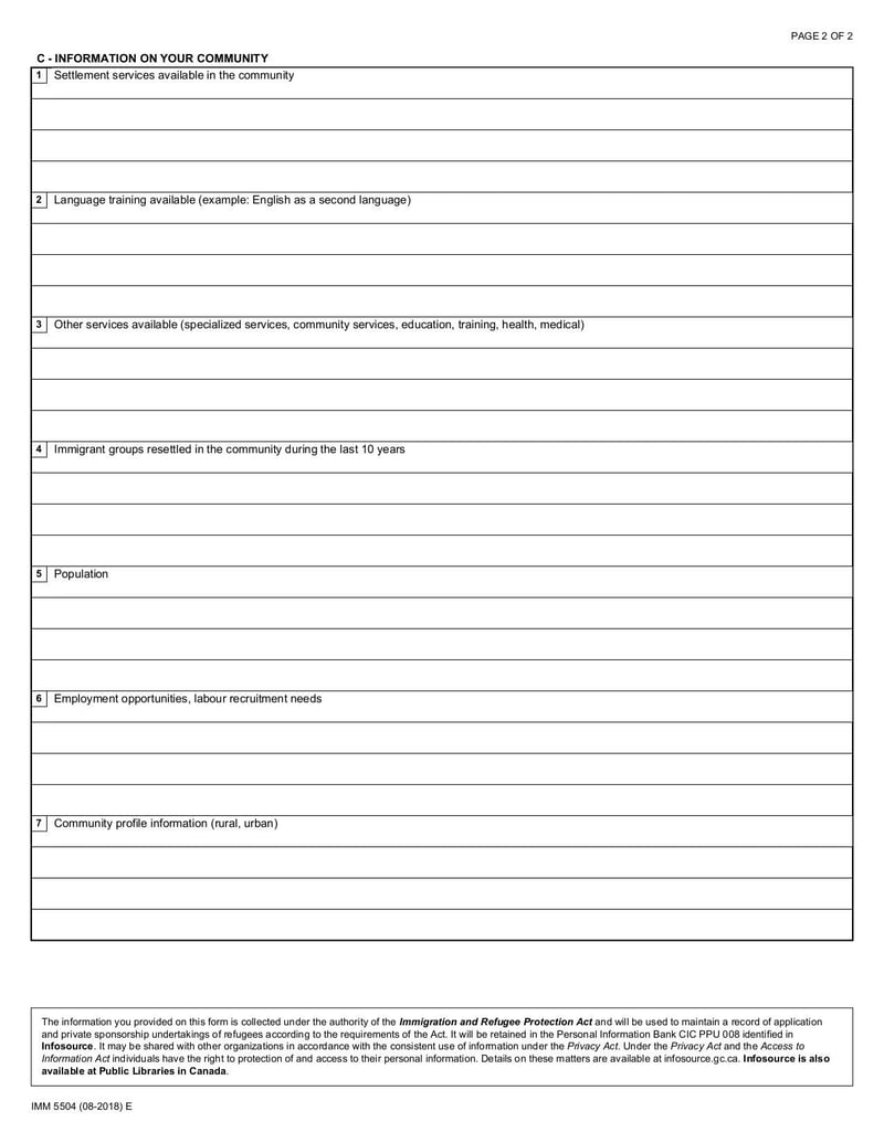 Thumbnail of Form IMM 5504 E - Aug 2018 - page 1