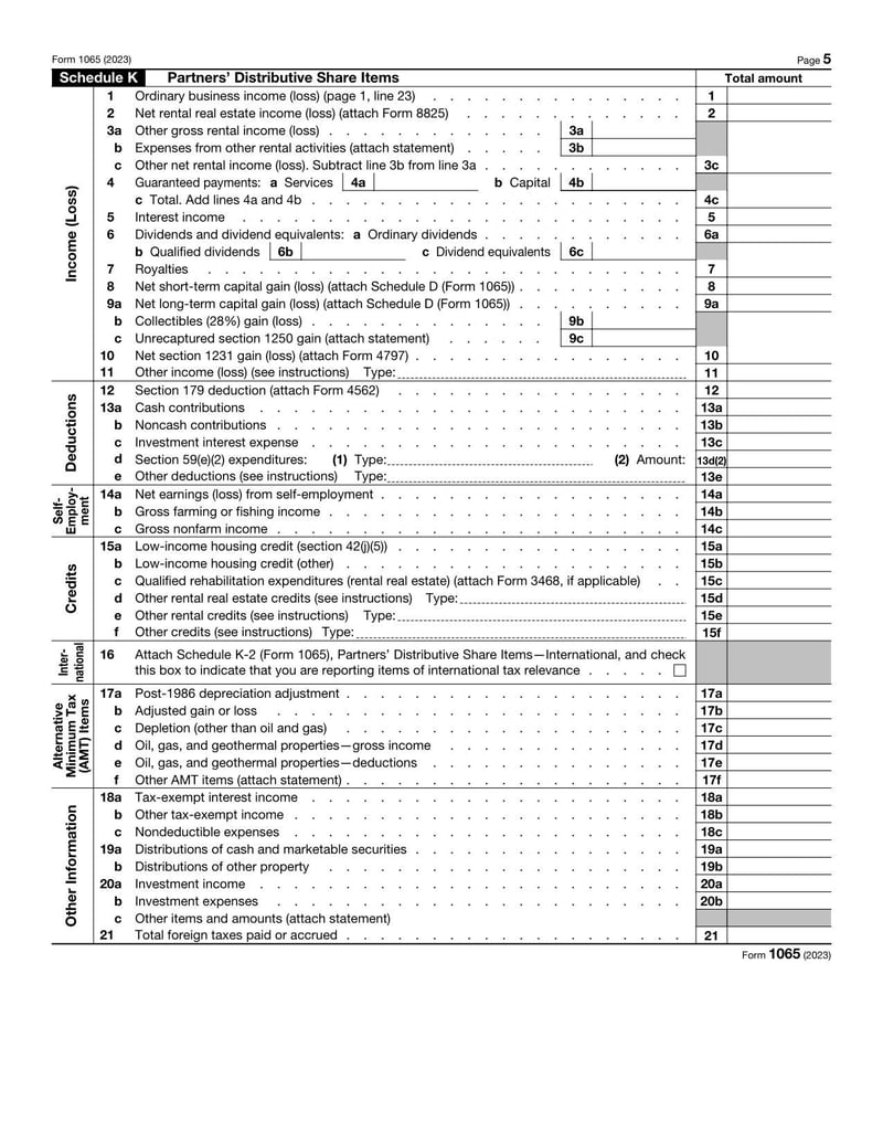 Large thumbnail of Form 1065 - Jan 2023