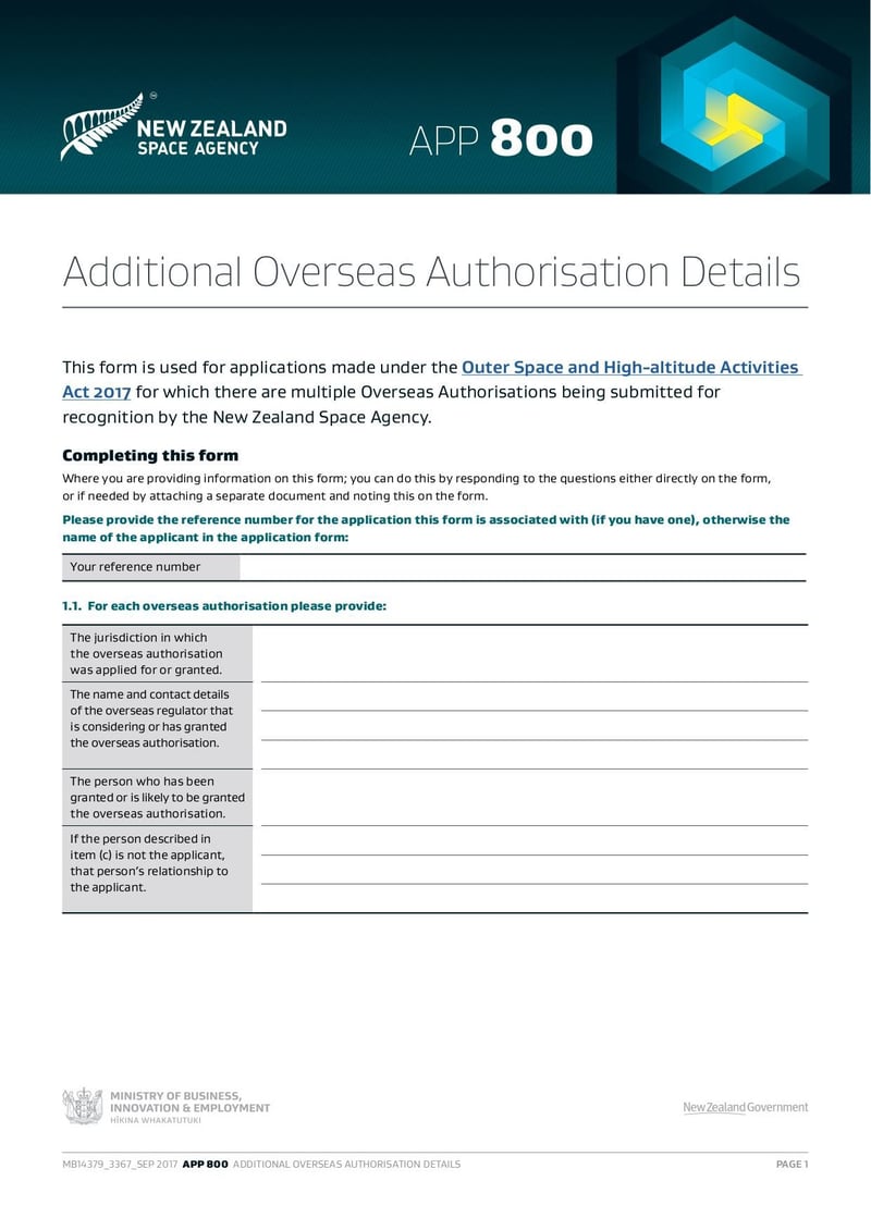 Large thumbnail of Additional Overseas Authorisation Details - Sep 2017