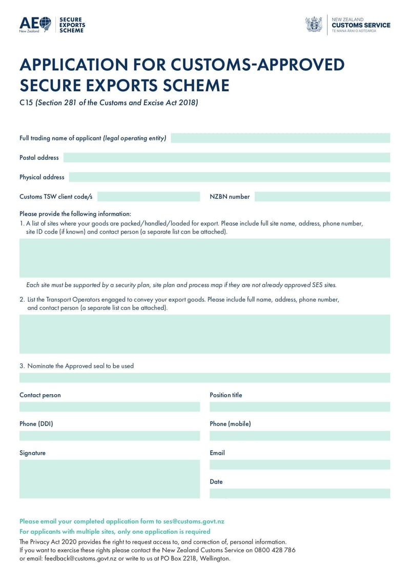 Large thumbnail of C15 Application Form - Jul 2021
