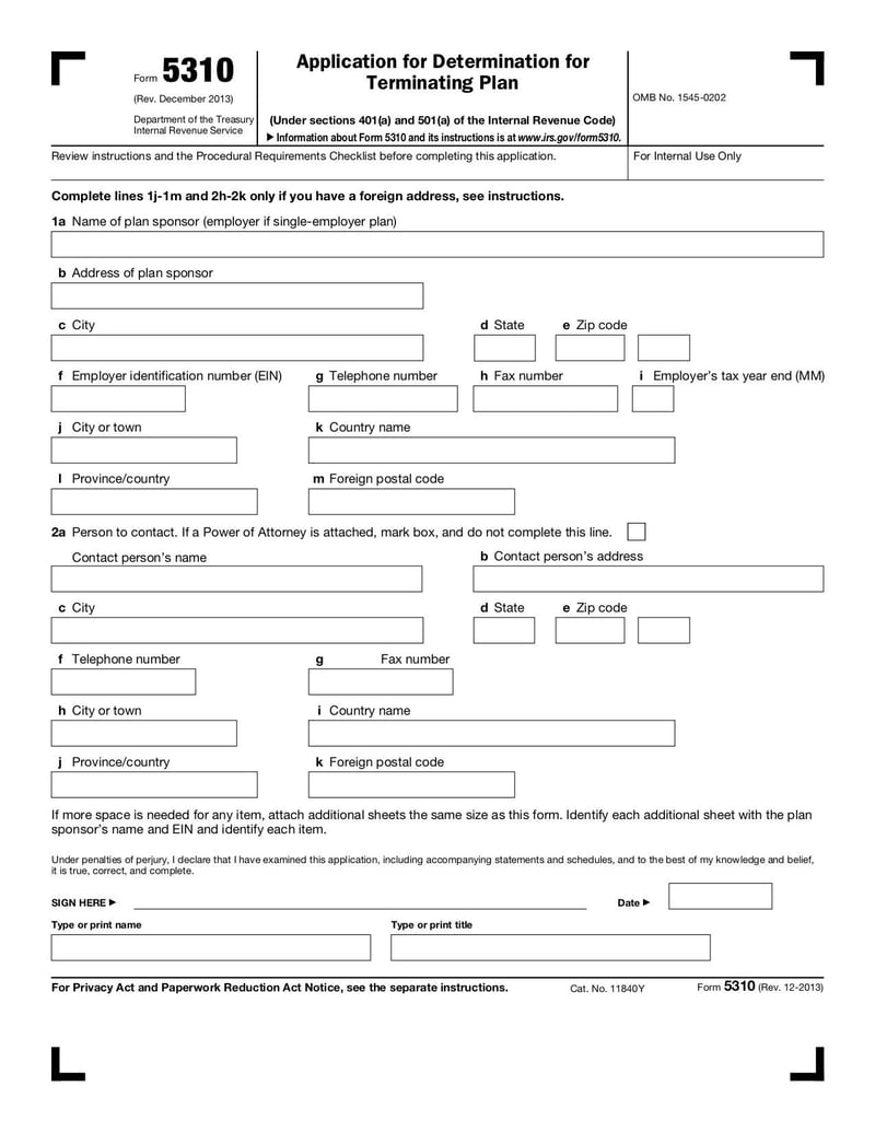 Large thumbnail of Form 5310 - Dec 2013