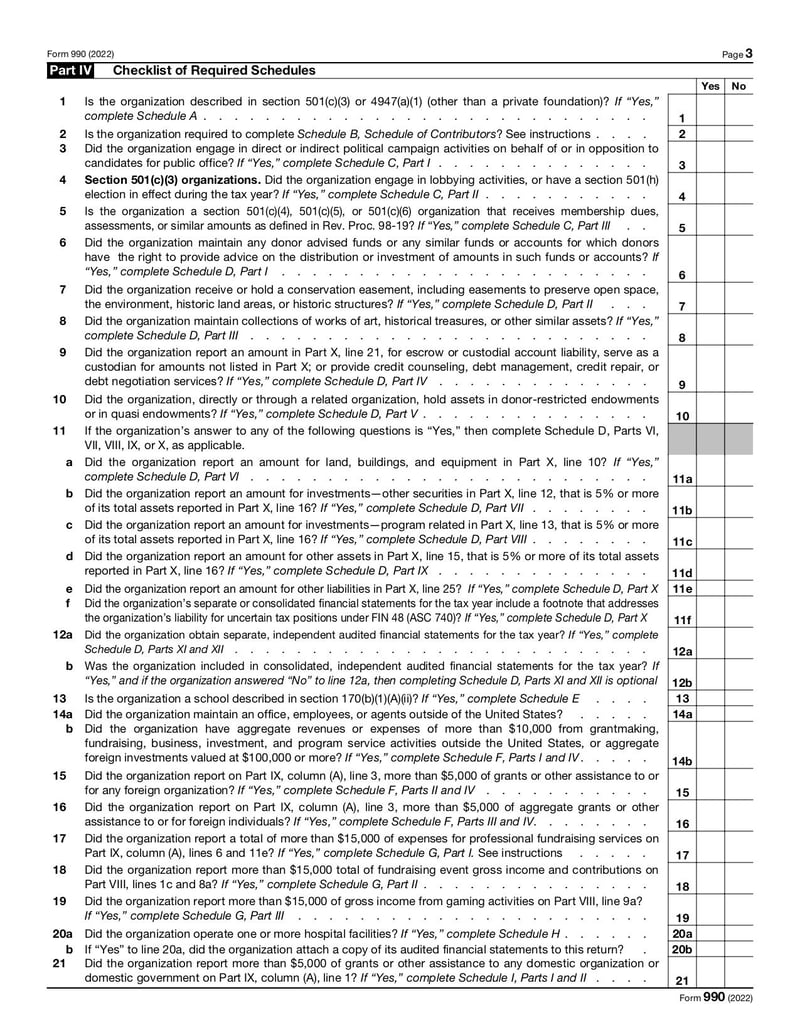 Large thumbnail of Form 990 - Dec 2022