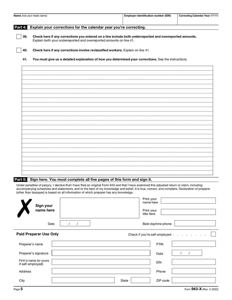 Large thumbnail of Form 943-X - Feb 2023