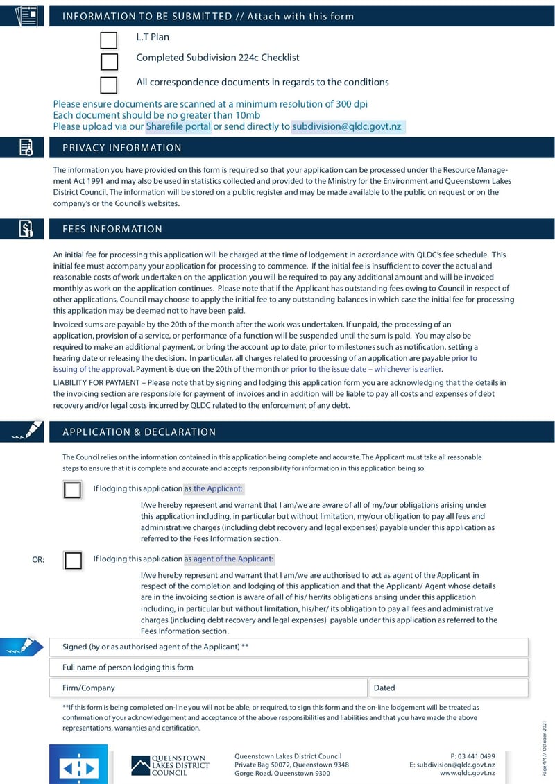 Large thumbnail of S223-224 Application Form - Oct 2021