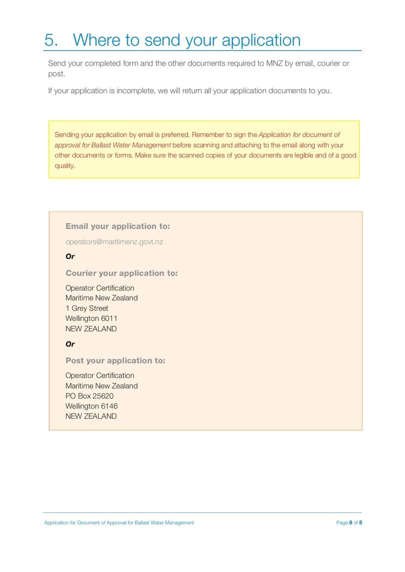 Large thumbnail of Ballast Water Management Approval Form - Jul 2019