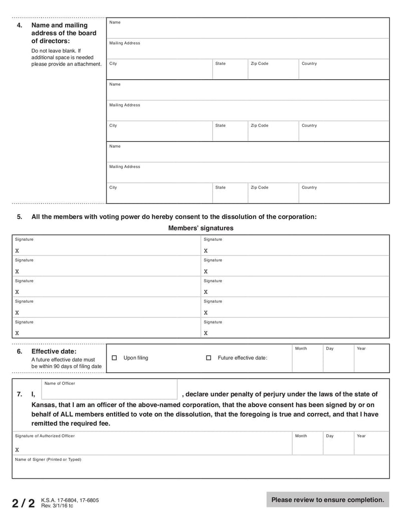 Large thumbnail of Not-For-Profit Corporation Dissolution by Written Consent - Jan 2021
