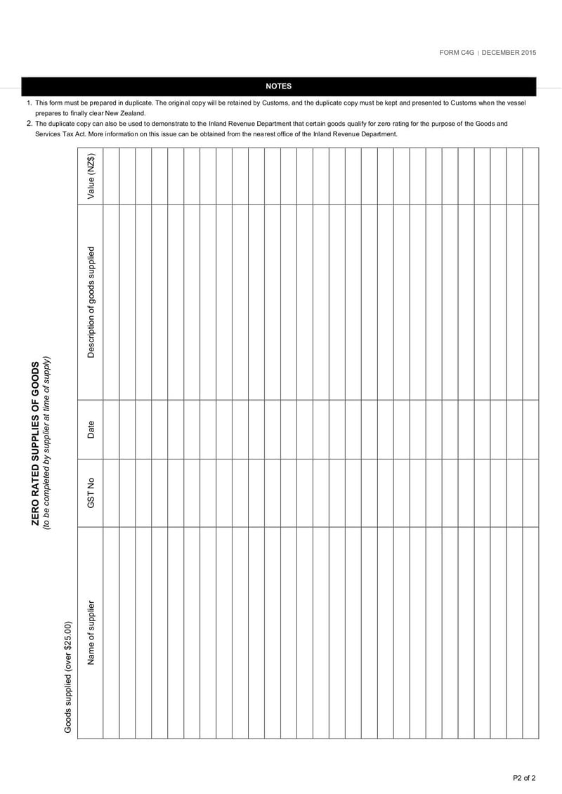 Large thumbnail of Form C4G Import Entry (Temporary) Yachts and Small Vessels - Dec 2015