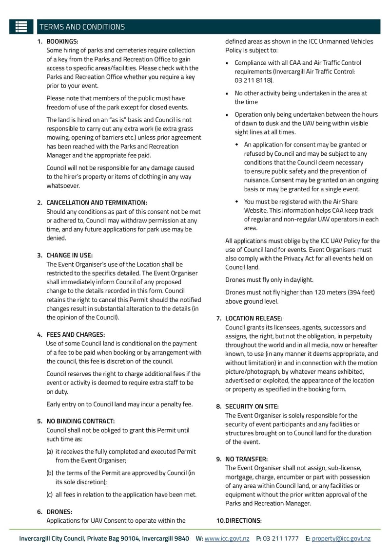 Large thumbnail of Drones Booking Form - Jul 2021