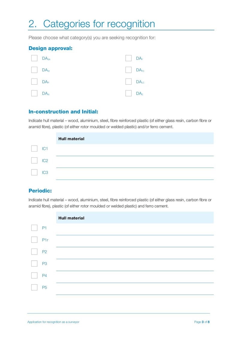 Large thumbnail of Application New or Renewal of Recognition as a Surveyor MNZ Form - Jan 2023