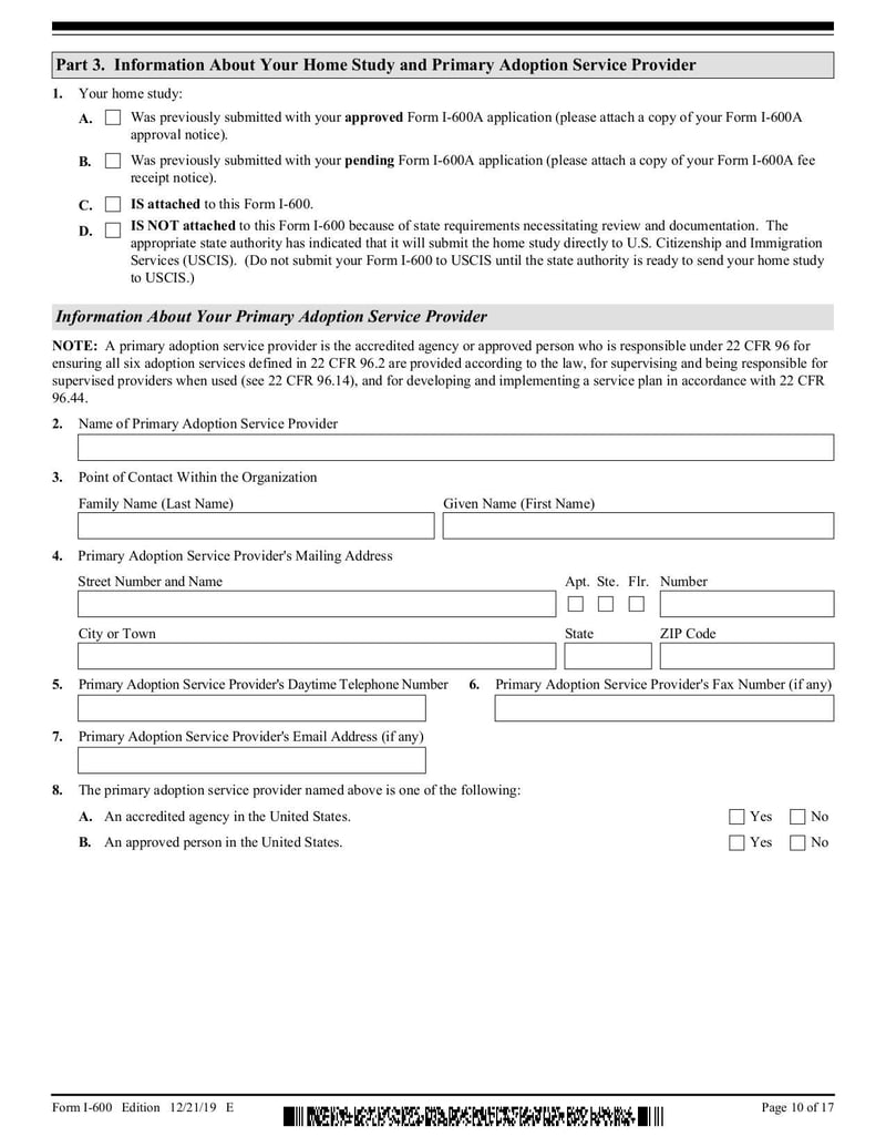 Large thumbnail of Form I-600 - Dec 2021