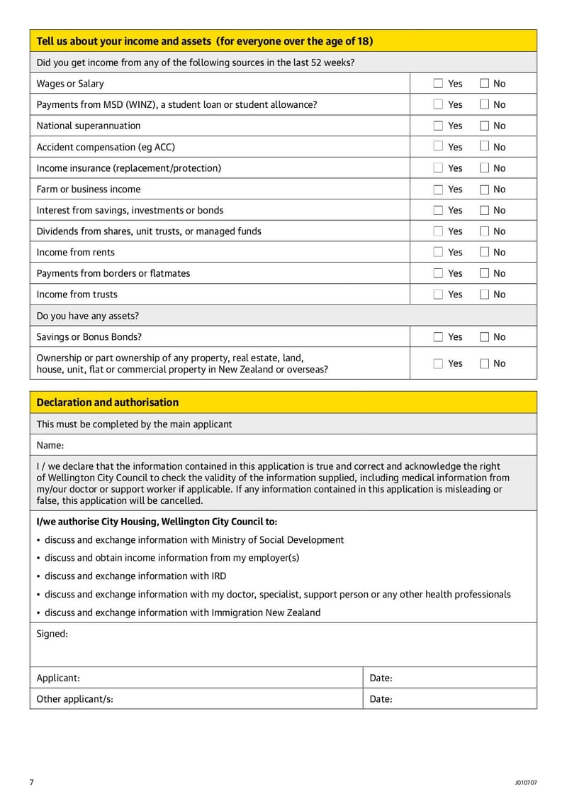 Large thumbnail of City Housing Application Form - May 2021