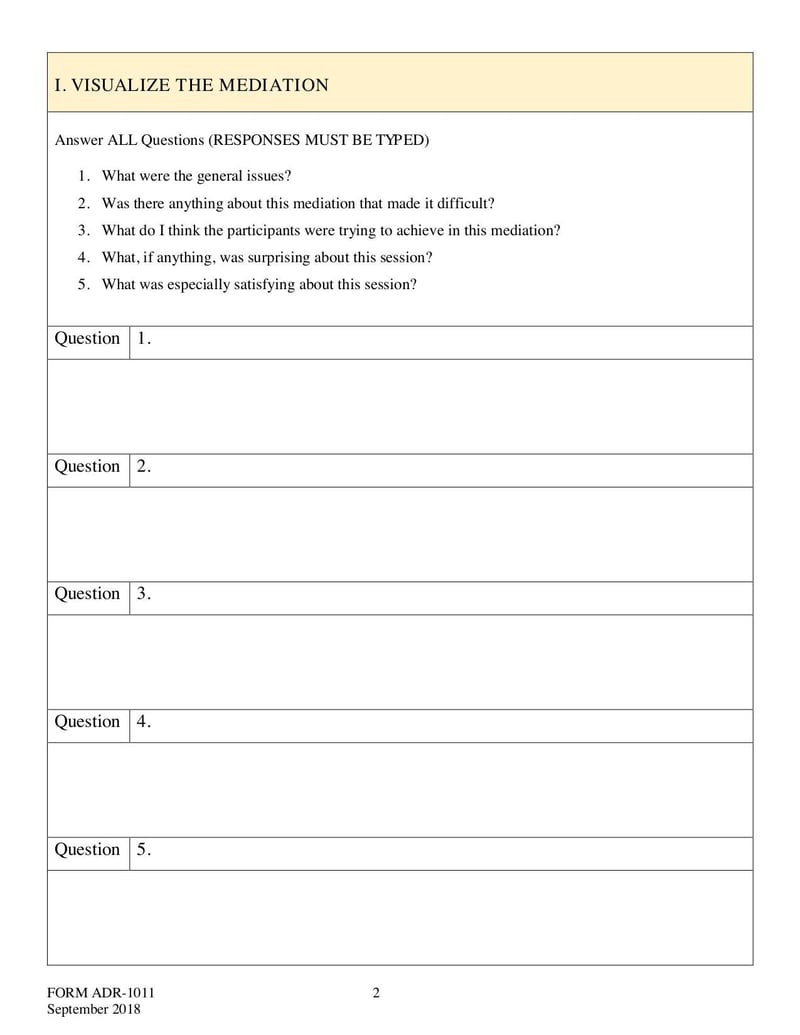 Large thumbnail of Form ADR 1011 - Sep 2018