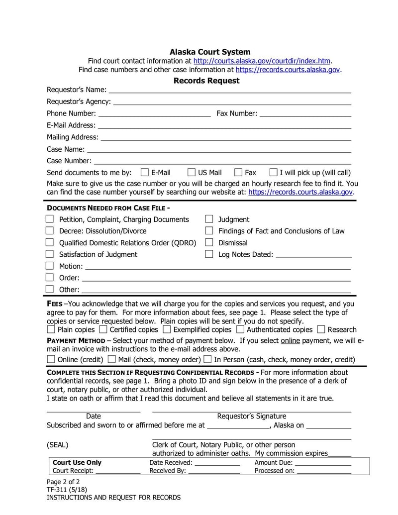 Large thumbnail of Form TF-311 - May 2018