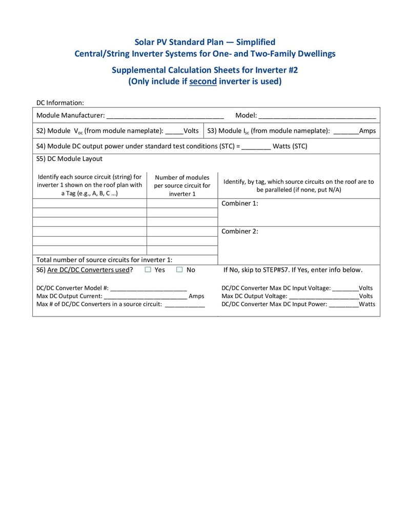 Large thumbnail of Simplified Solar PV Standard Plan Central/String Inverter Systems for One- and Two-Family Dwellings - Oct 2015